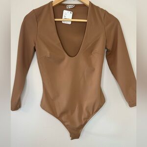 Free People Intimately Nude Bodysuit NWT - Size XS